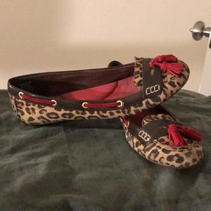 Sperry leopard print flats